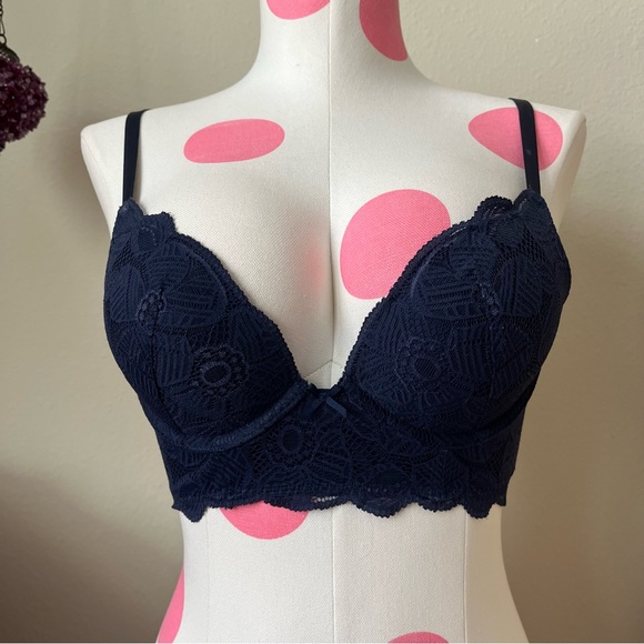 Aerie Navy blue lace bra - Picture 2 of 4